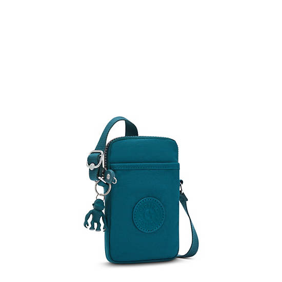 Kipling Tally Crossbody Telefoon Tas Turquoise | België 1851LI